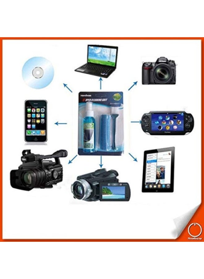 هاند بوس طقم تنظيف فائق 3 في 1 (رذاذ، قماش ألياف، وفرشاة) لشاشات LCD/LED وأجهزة الألعاب وأجهزة اللابتوب والدفاتر وغيرها - Image 3